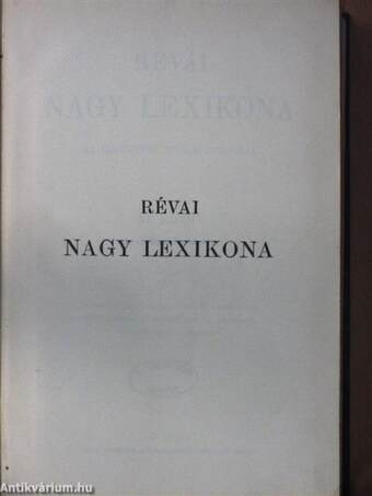 Révai nagy lexikona 6. (töredék)