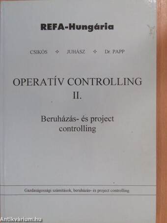 Operatív controlling II.