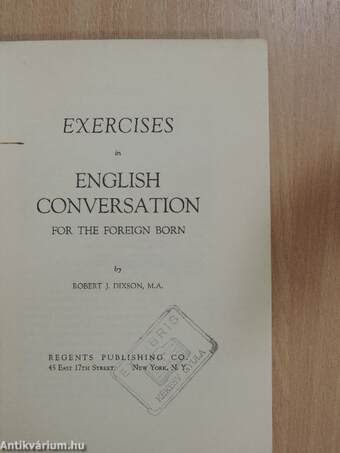 Exercises in English Conversation