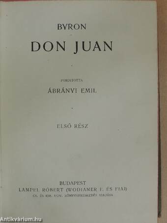 Don Juan I-II.