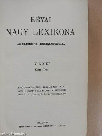 Révai nagy lexikona 5. (töredék)