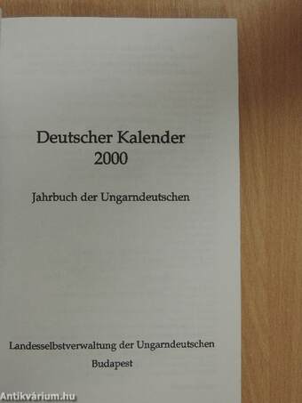 Deutscher Kalender 2000