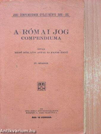 A római jog compendiuma