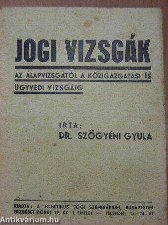 Jogi vizsgák