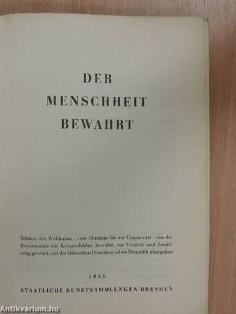 Der Menschheit Bewahrt