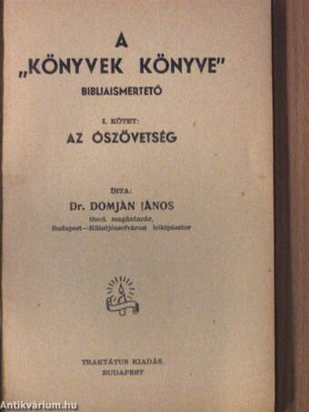 A "könyvek könyve" I.