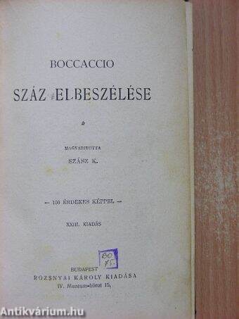 Boccaccio száz elbeszélése