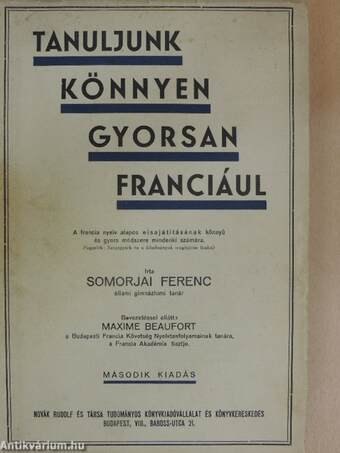 Tanuljunk könnyen, gyorsan franciául