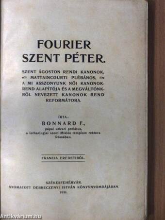 Fourier Szent Péter