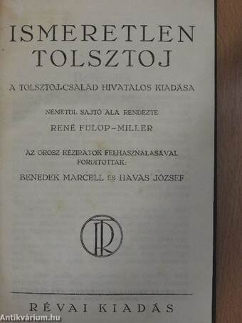 Ismeretlen Tolsztoj