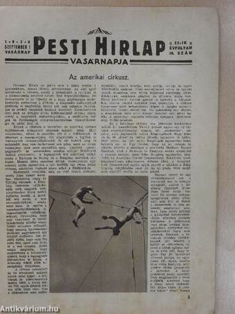 A Pesti Hirlap Vasárnapja 1930. szeptember 7.