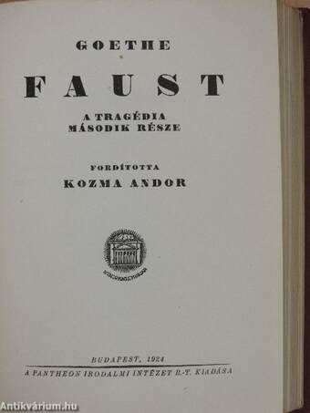 Faust I-II.