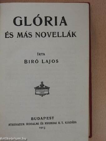 Glória és más novellák