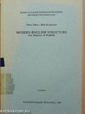 Modern English Structure