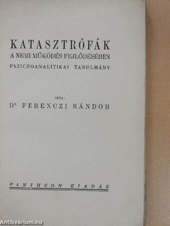 Katasztrófák a nemi működés fejlődésében