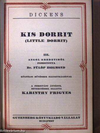 Kis Dorrit I-IV.