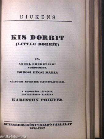 Kis Dorrit I-IV.