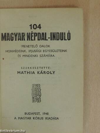 104 magyar népdal-induló