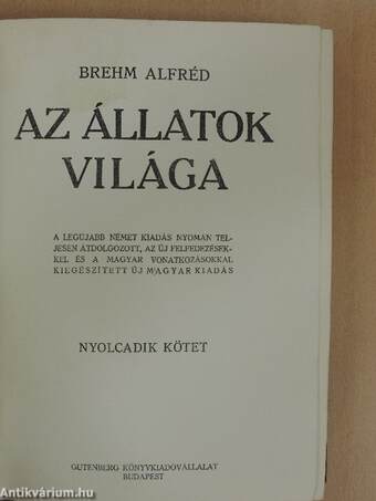 Brehm - Az állatok világa 8.