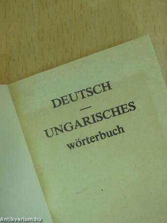 Deutsch-Ungarisches wörterbuch (minikönyv)