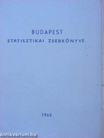 Budapest statisztikai zsebkönyve 1963