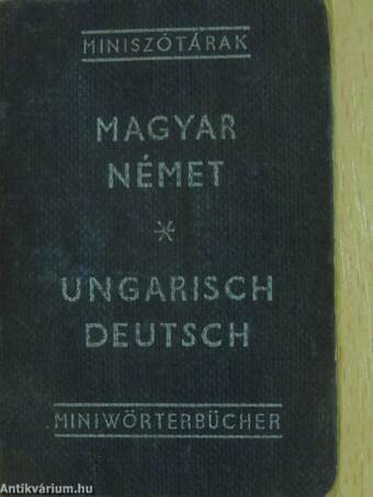 Magyar-német/német-magyar miniszótár I-II. (minikönyv)