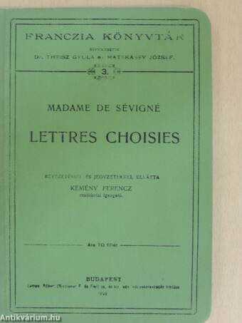 Lettres Choisies