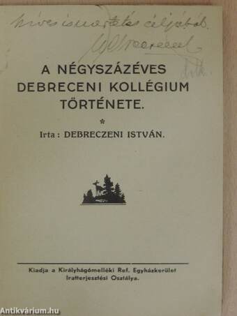 A négyszázéves debreceni kollégium története