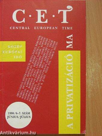 C.E.T Central European Time 1998. június-július