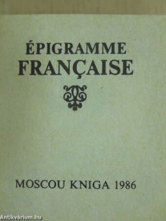 Épigramme Francaise (minikönyv)