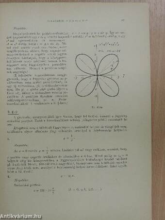 Műszaki matematikai gyakorlatok A. II.