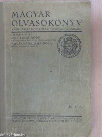 Magyar olvasókönyv I.