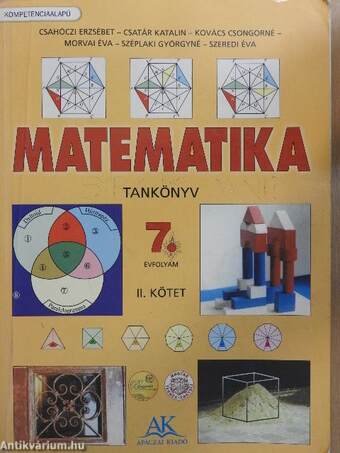 Matematika tankönyv 7/II.