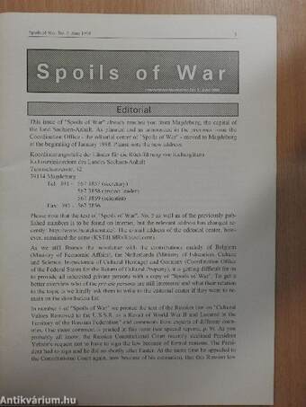 Spoils of War June 1998