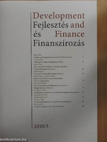 Fejlesztés és Finanszírozás 2010/3