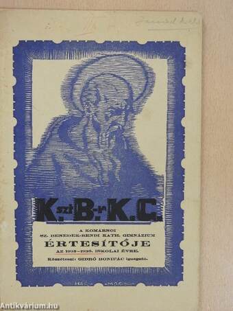 A komárnoi Szent Benedek-rendi Kath. Gimnázium Értesítője az 1935-1936. iskolai évről
