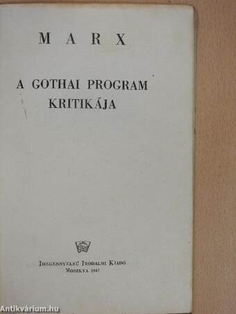 A gothai program kritikája