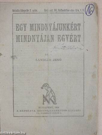 Egy mindnyájunkért, mindnyájan egyért