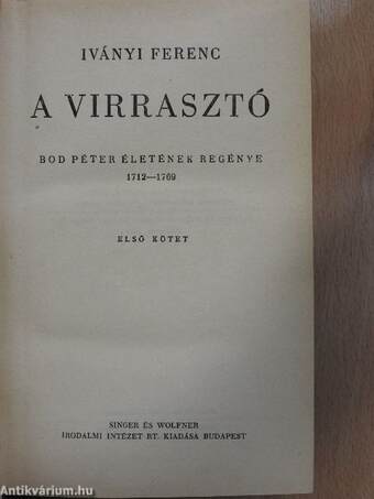 A virrasztó I-II.