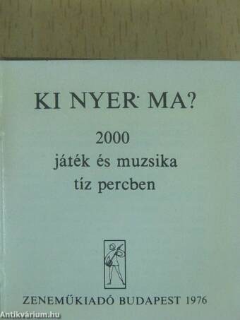 Ki nyer ma? (minikönyv)