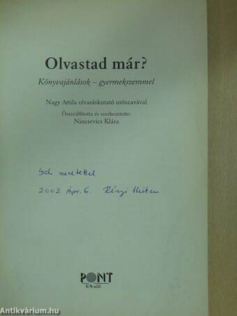 Olvastad már? (dedikált példány)