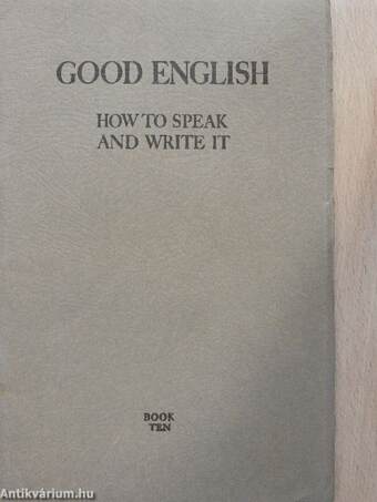 Good English Book 10.