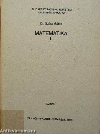 Matematika I.