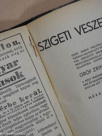 Kisfaludy Sándor válogatott költeményei/Ludas Matyi és más költemények/Bánk bán/Vörösmarty válogatott munkái/Szigeti veszedelem