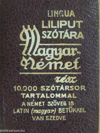 Lingua Liliput Zsebszótára - Magyar-német rész (minikönyv)