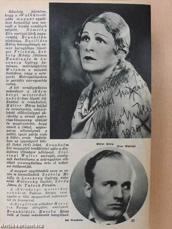 Szinházi Magazin 1939. (nem teljes évfolyam)