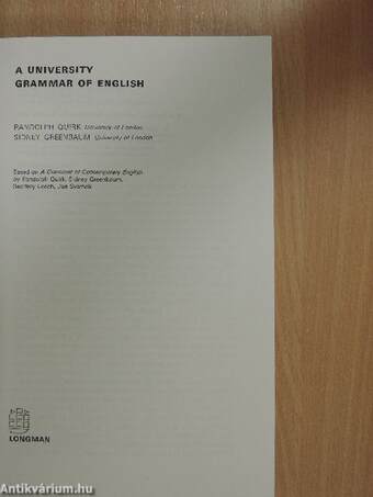 A University Grammar of English