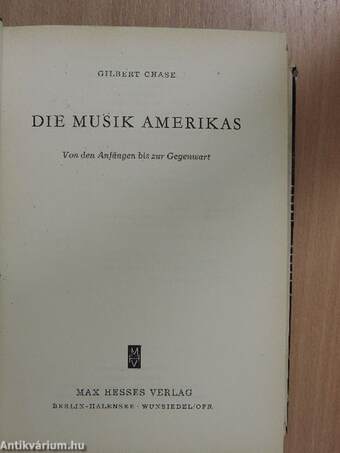 Die Musik Amerikas