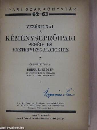 Vezérfonal a kéményseprőipari segéd- és mestervizsgálatokhoz