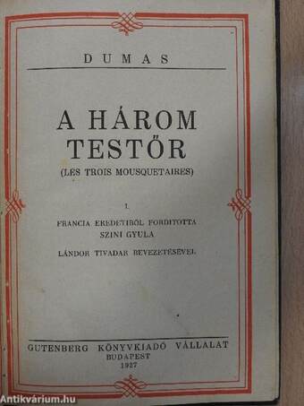 A három testőr I-IV.